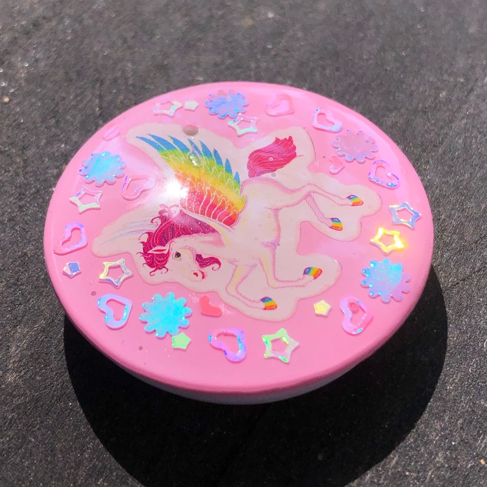Handmade Kawaii Lisa Frank Pegasus Phone Grip